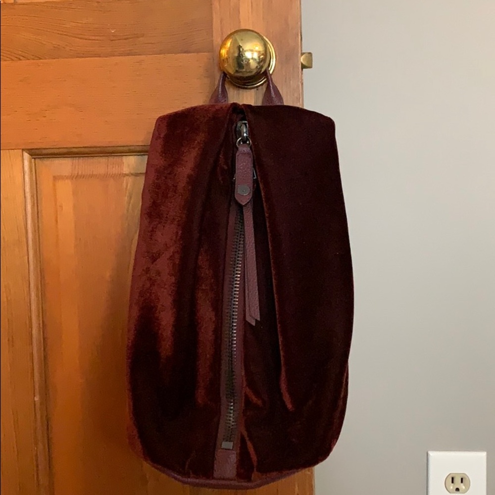 Aimee Kestenberg Velvet Backpack (Mahogany)
